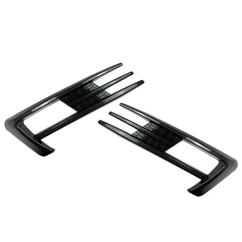 Lüftungsgitter Stoßfänger Kompatibel Mit Vw Für Golf MK7 2014 2015 2016 2017, Auto-Stoßstange, Nebelscheinwerfer, Kühlergrill, Lampenabdeckung, Verkleidung, Auto-Zubehör, BpU4348796(Carbon Fiber Look) von TONMHXA