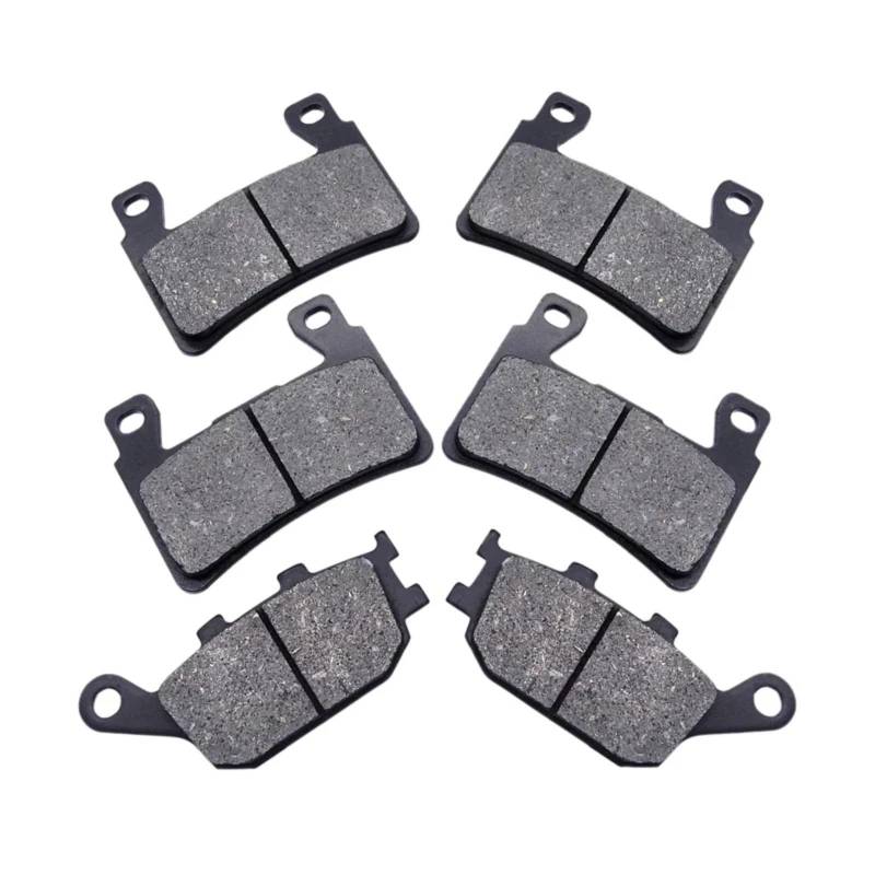 Motorrad Bremsklötze Kompatibel Mit Cb1300 Für Super Für Four 2003 2004 2005 2006 2007 2008 2009 Motorrad Vorne Und Hinten Bremsbeläge Zubehör Ersetzen(Front And Rear) von TONMHXA