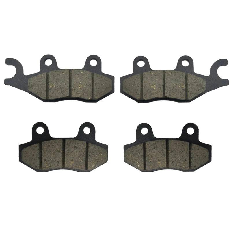 Motorrad Bremsklötze Kompatibel Mit Yamaha Für Raptor Für Yfm 700 R 2006 2007 2008 2009 2010 2011 2012 Motorrad-Bremsbeläge Vorne Und Hinten(Front Right Left) von TONMHXA
