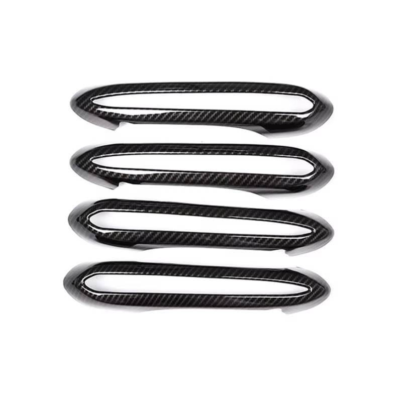 TONMHXA Kompatibel Mit 5er G30 2017 2018 Auto ABS Carbon Fiber Style Außentürgriff Abdeckung Rahmen Zierzubehör Auto Türgriff Abdeckung von TONMHXA
