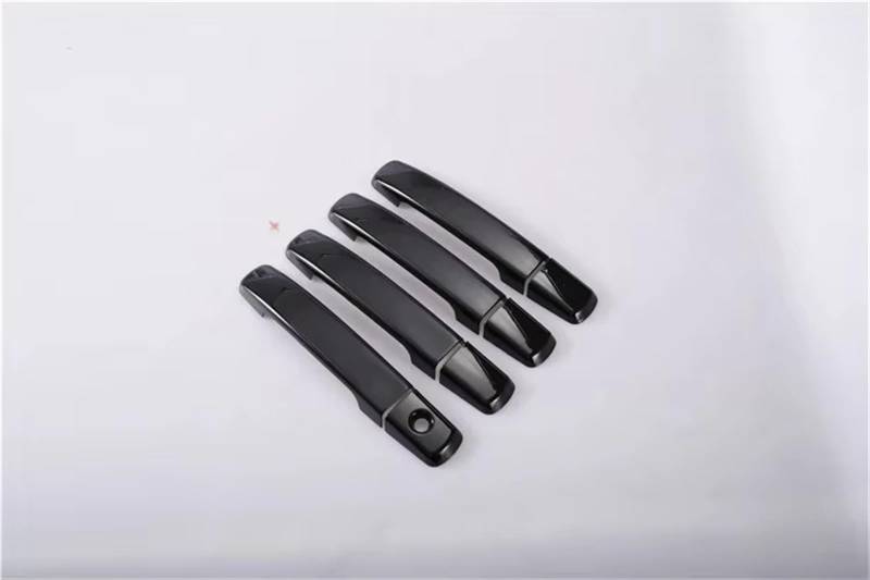 TONMHXA Kompatibel Mit Altima Für Sentra B16 2007 2008 2009 2010–2012 ABS Chrom Türgriffabdeckung Zierleisten Aufkleber Auto-Styling-Zubehör Auto Türgriff Abdeckung(Black,Without Buttons) von TONMHXA