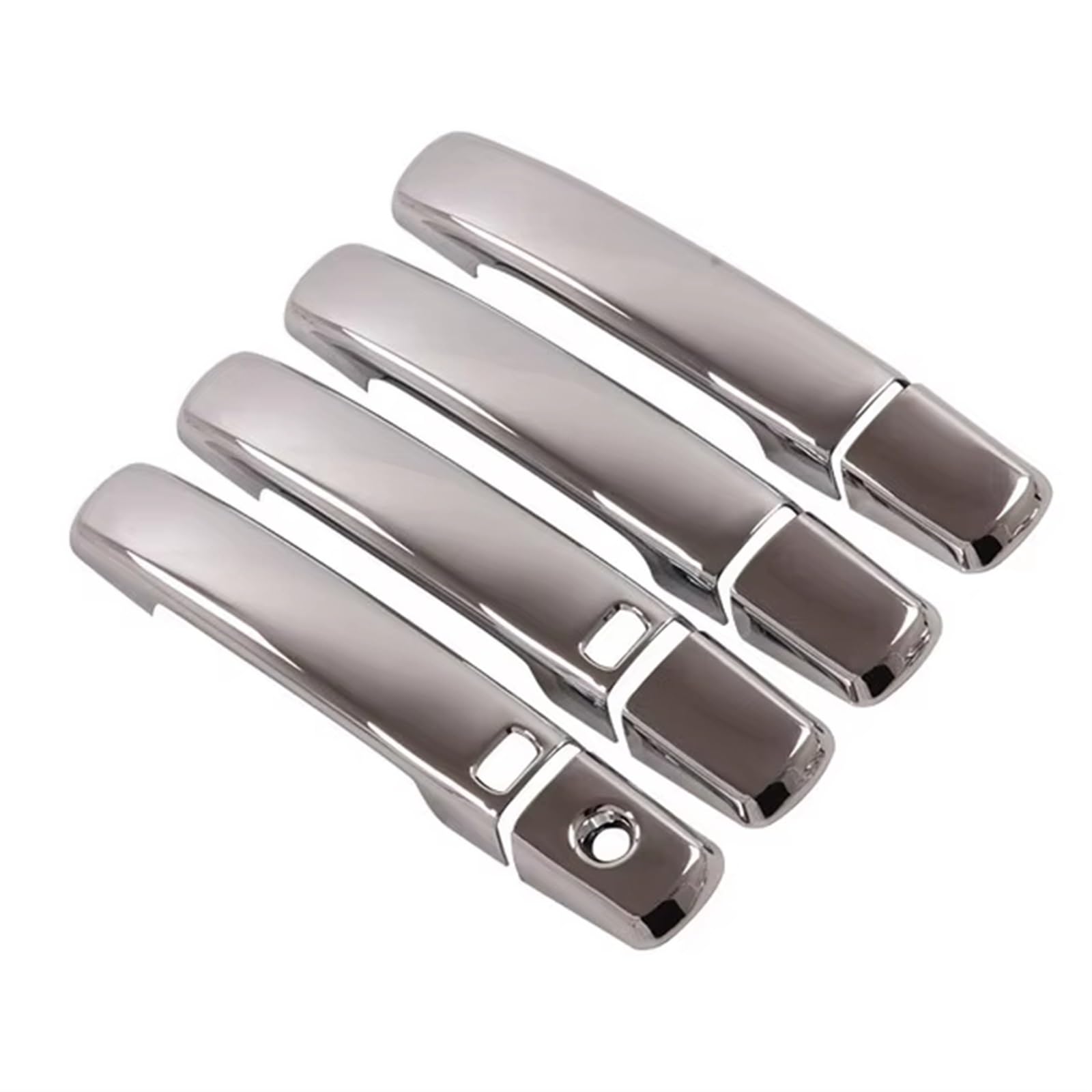 TONMHXA Kompatibel Mit Altima Für Sentra B16 2007 2008 2009 2010–2012 ABS Chrom Türgriffabdeckung Zierleisten Aufkleber Auto-Styling-Zubehör Auto Türgriff Abdeckung(Chrome,with Buttons) von TONMHXA
