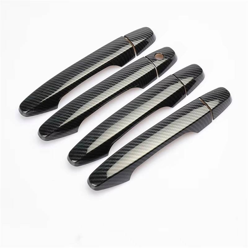 TONMHXA Kompatibel Mit CRV Für Civic 2012 2013 2014 2015 2016 Chrom-Carbonfaser-Türgriffabdeckungen Zierleiste Auto-Styling-Zubehör Auto Türgriff Abdeckung(Carbon Fiber) von TONMHXA