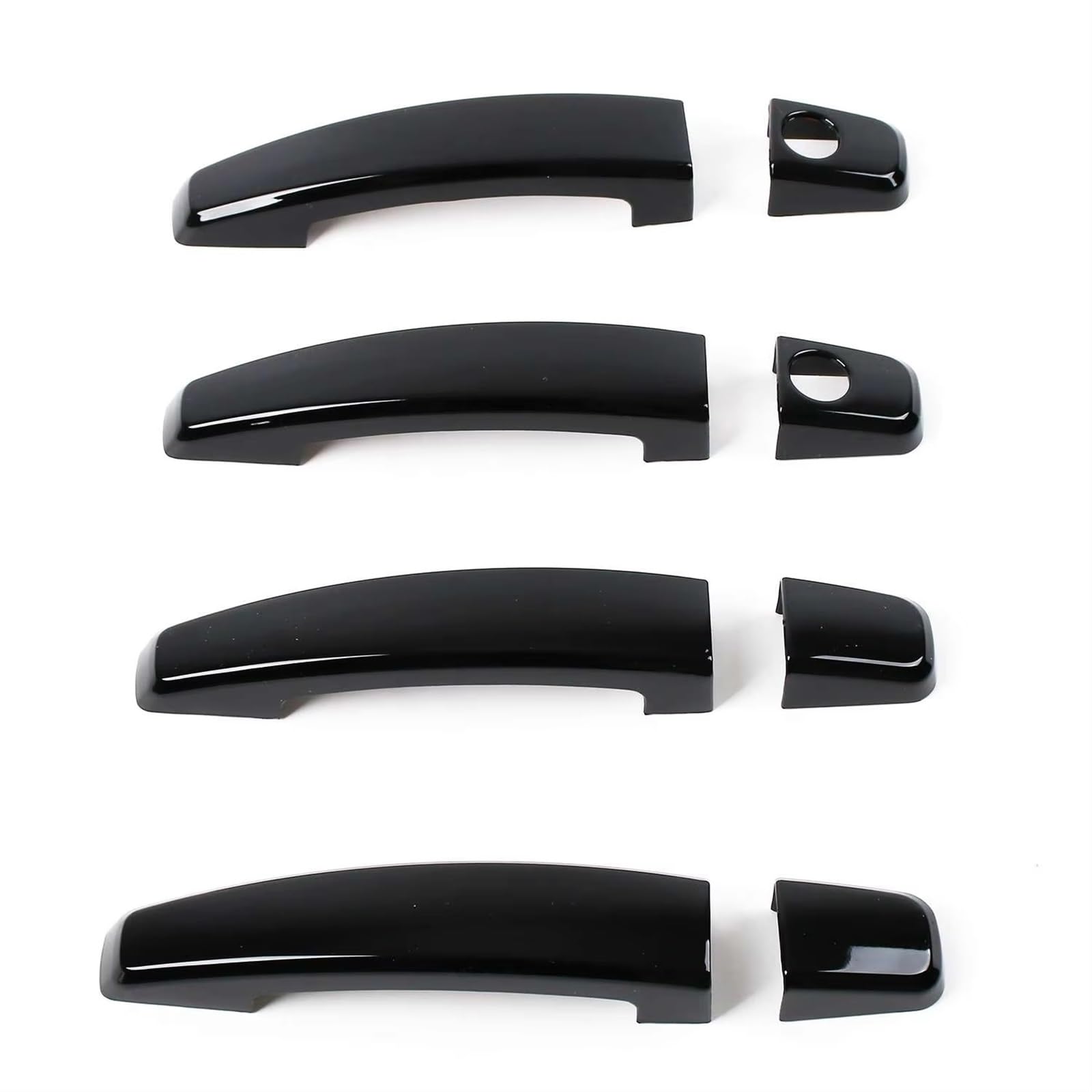 TONMHXA Kompatibel Mit Chevrolet Für Orlando 2011 2012 2013 2014 2015, Autotürgriffabdeckung, Zieraufkleber, Auto-Styling-Zubehör Auto Türgriff Abdeckung(Gloss Black,Double Hole) von TONMHXA