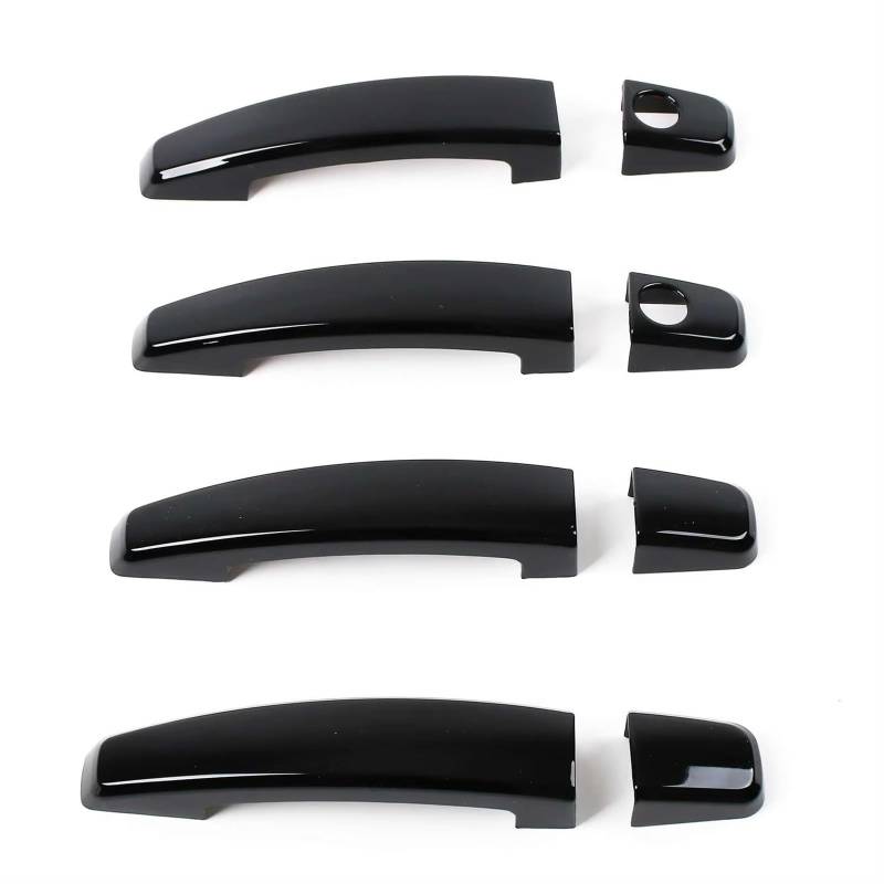 TONMHXA Kompatibel Mit Chevrolet Für Orlando 2011 2012 2013 2014 2015, Autotürgriffabdeckung, Zieraufkleber, Auto-Styling-Zubehör Auto Türgriff Abdeckung(Gloss Black,Double Hole) von TONMHXA