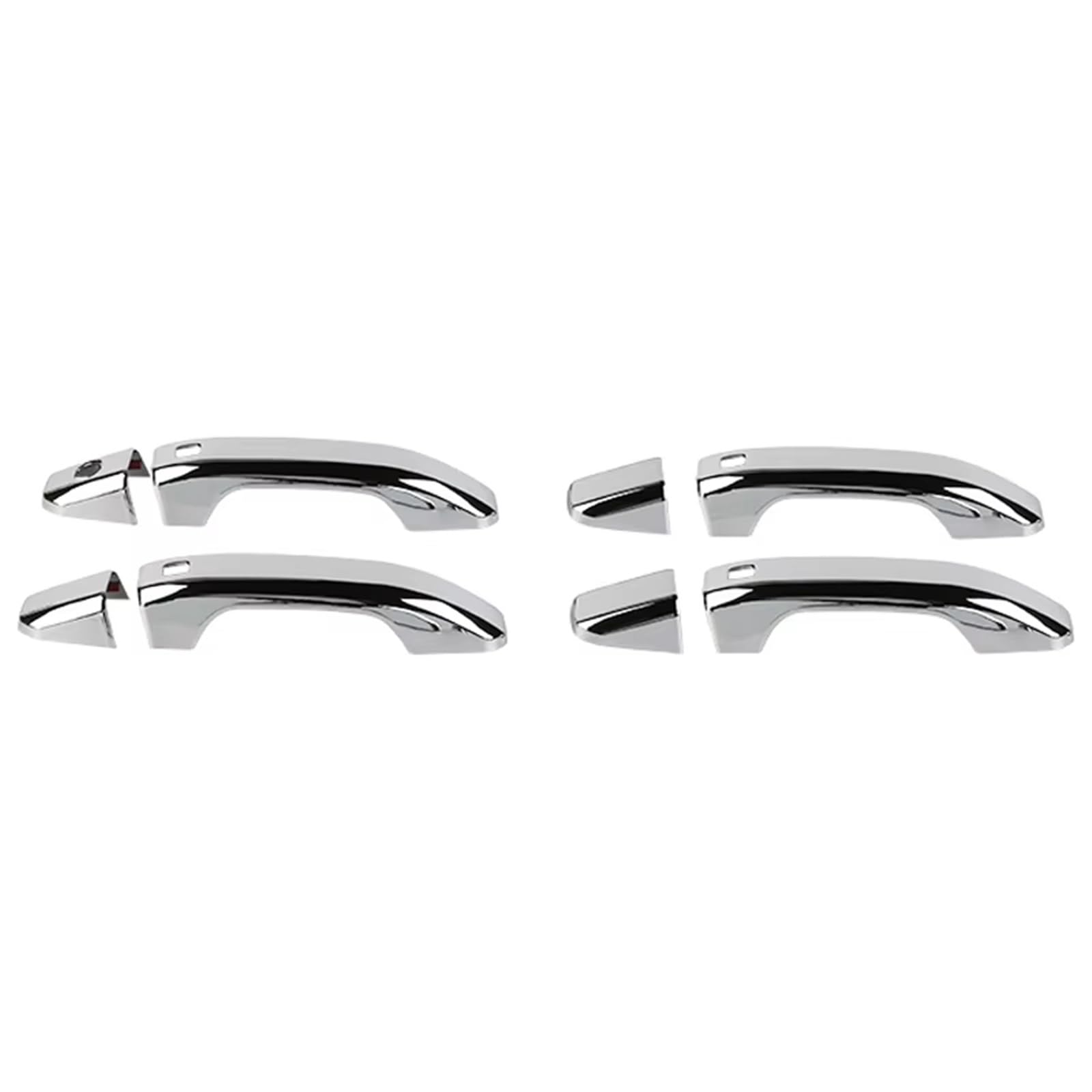 TONMHXA Kompatibel Mit Chevrolet Für Silverado 2019 2020 2021 2022 2023 2024 ABS Außentürgriff Shell Trim Abdeckung Für Autozubehör Auto Türgriff Abdeckung(Silver) von TONMHXA