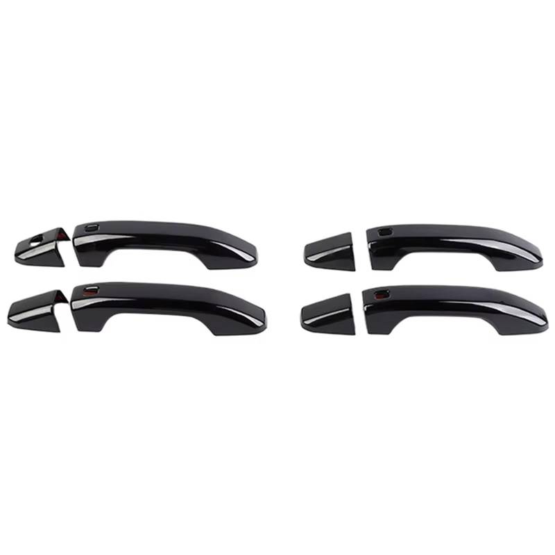 TONMHXA Kompatibel Mit Chevrolet Für Suburban 2020 2021 2022 2023 2024 ABS Außentürgriff Shell Trim Abdeckung Für Autozubehör Auto Türgriff Abdeckung(Black) von TONMHXA