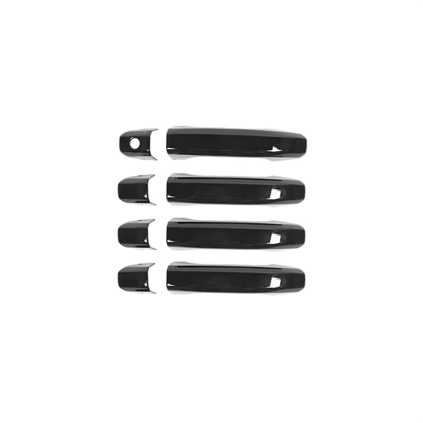 TONMHXA Kompatibel Mit Chevy Für Silverado 2014-2024 ABS Außentür Außengriff Shell Dekoration Autozubehör Auto Türgriff Abdeckung(Black) von TONMHXA