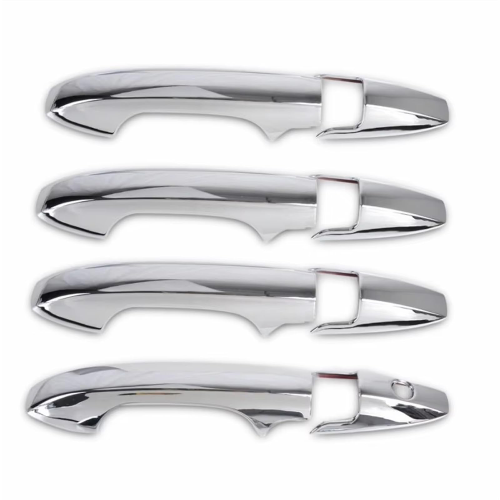TONMHXA Kompatibel Mit Civic FD 2006-2011 Gen 8. Autotürgriffschalenabdeckung Dekorverkleidung Stylingzubehör Kohlefaser Für Chromaußenseite Auto Türgriff Abdeckung(Chrome,Door Handles) von TONMHXA