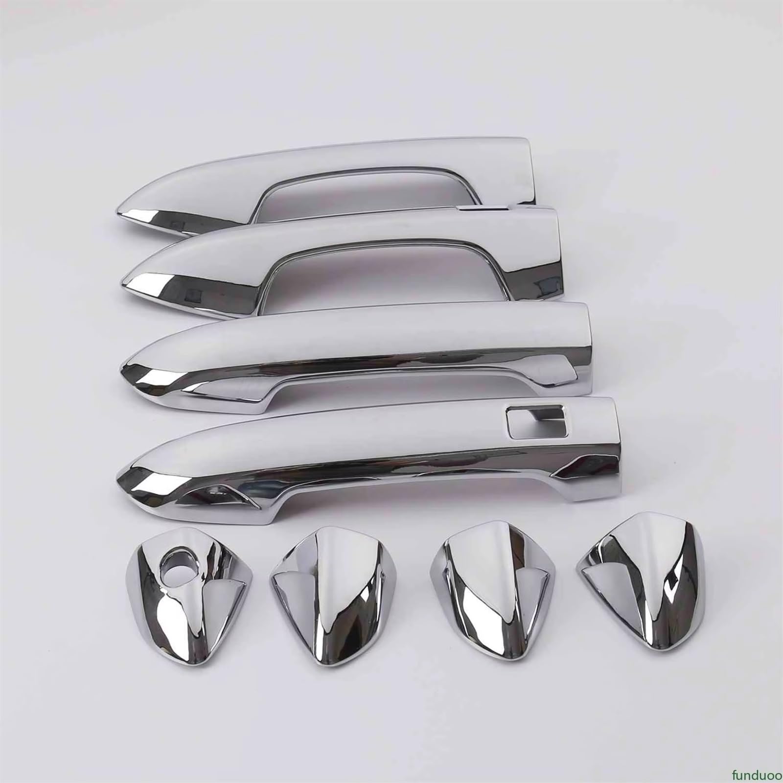 TONMHXA Kompatibel Mit Geely Für Coolray 2018 2019 2020 2021, Karbonfaser, Chrom, Autotürgriffabdeckung, Dekorverkleidung, Aufkleber, Styling-Zubehör Auto Türgriff Abdeckung(Chrome) von TONMHXA