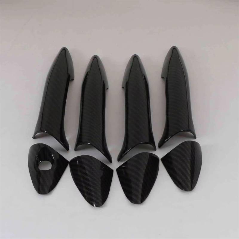 TONMHXA Kompatibel Mit Hyundai Für I35 2012 2013 2014 2015 2016 Carbonfaser-Türgriffkappenabdeckung Zierleisten Dekoration Aufkleber Auto-Styling Auto Türgriff Abdeckung(Carbon Fiber,color1) von TONMHXA