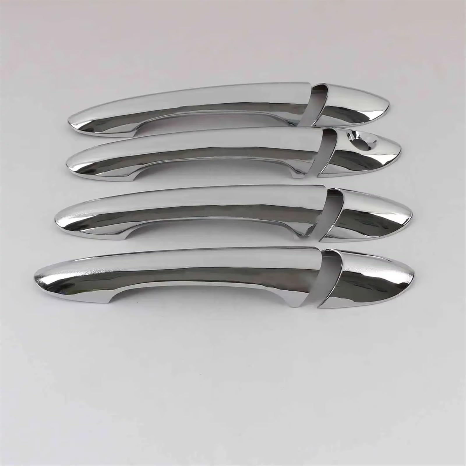 TONMHXA Kompatibel Mit Hyundai Für Sonata I45 2011-2015, Kohlefaser-Chrom-Autotürgriffabdeckung, Zieraufkleber, Styling-Zubehör Auto Türgriff Abdeckung(Chrome,Door Handles) von TONMHXA