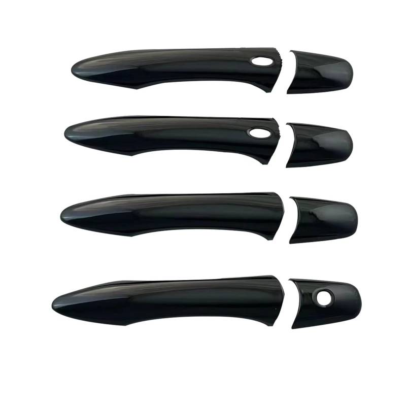 TONMHXA Kompatibel Mit Infiniti Für EX35 EX37 FX35 FX37 FX50 2008–2013, ABS, Schwarzes Carbon, Autozubehör, Türgriffabdeckung, Zierleiste Im Paste-Stil Auto Türgriff Abdeckung(Bright Black,Two Holes) von TONMHXA