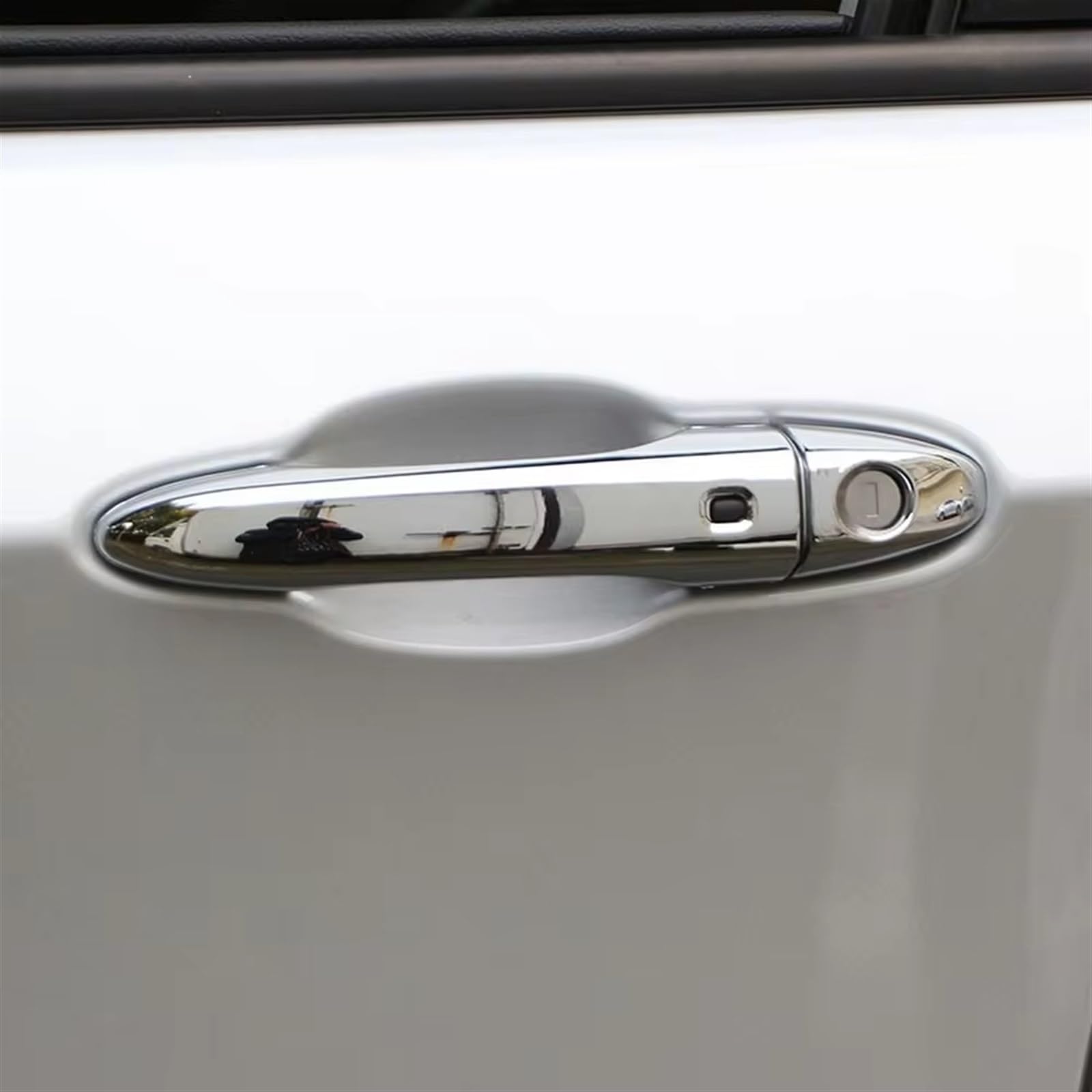 TONMHXA Kompatibel Mit Jeep Für Compass Der Zweiten Generation 2017 2018 2019 Zubehör ABS Autotürgriff Schutzabdeckungen Auto Türgriff Abdeckung(with smart Hole) von TONMHXA