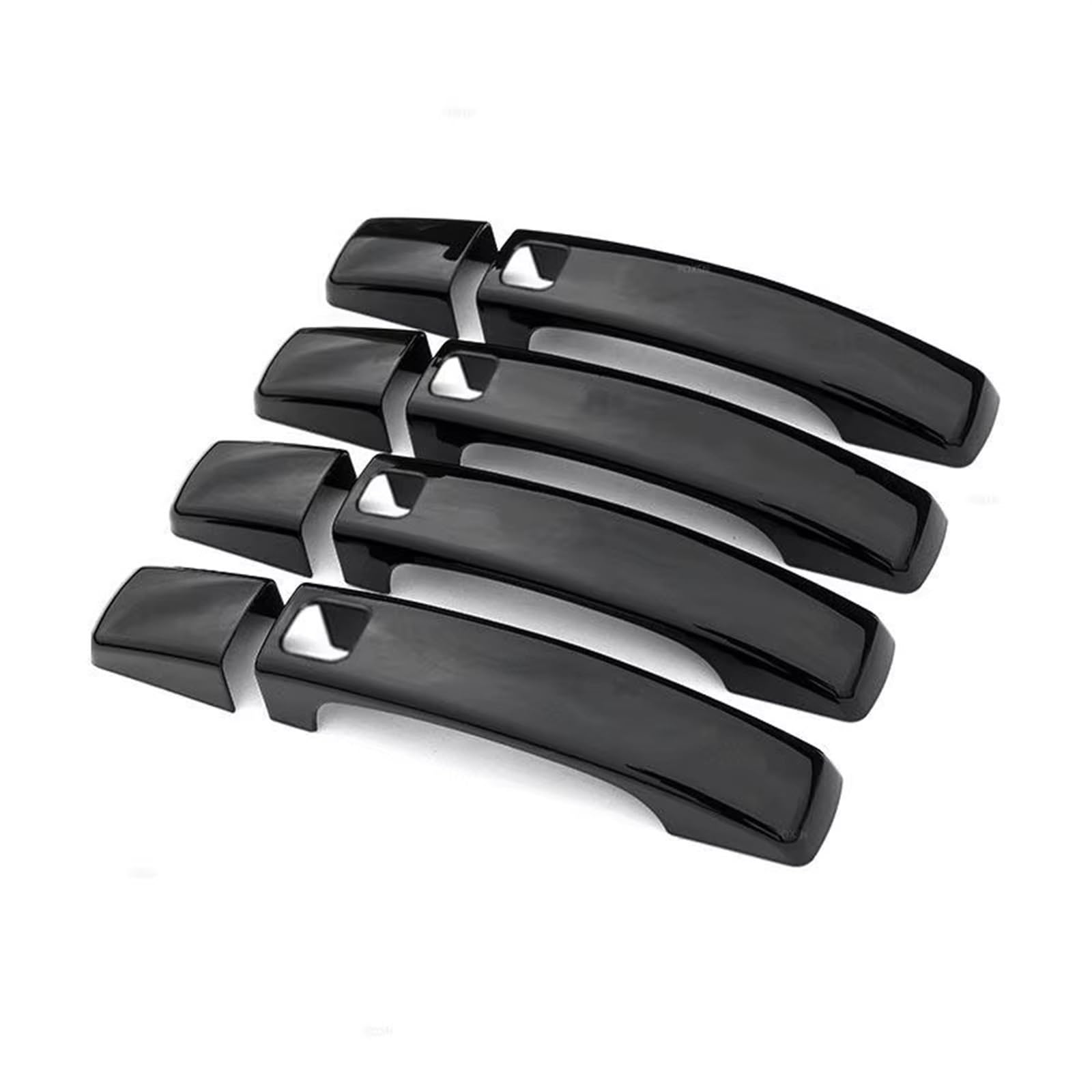 TONMHXA Kompatibel Mit Land Für Rover Für Freelander 2 2010 2011 2012 2013 2014 2015 Auto-Außentürgriff-Zugabdeckung Glänzend Schwarz Auto Türgriff Abdeckung(with Holes) von TONMHXA