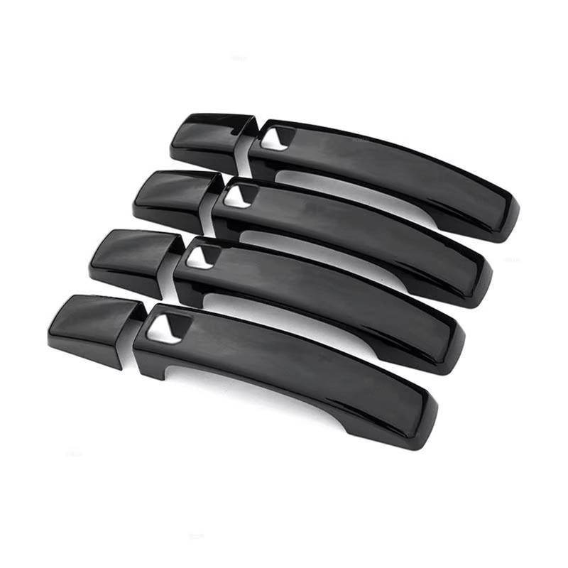 TONMHXA Kompatibel Mit Land Für Rover Für Freelander 2 2010 2011 2012 2013 2014 2015 Auto-Außentürgriff-Zugabdeckung Glänzend Schwarz Auto Türgriff Abdeckung(with Holes) von TONMHXA