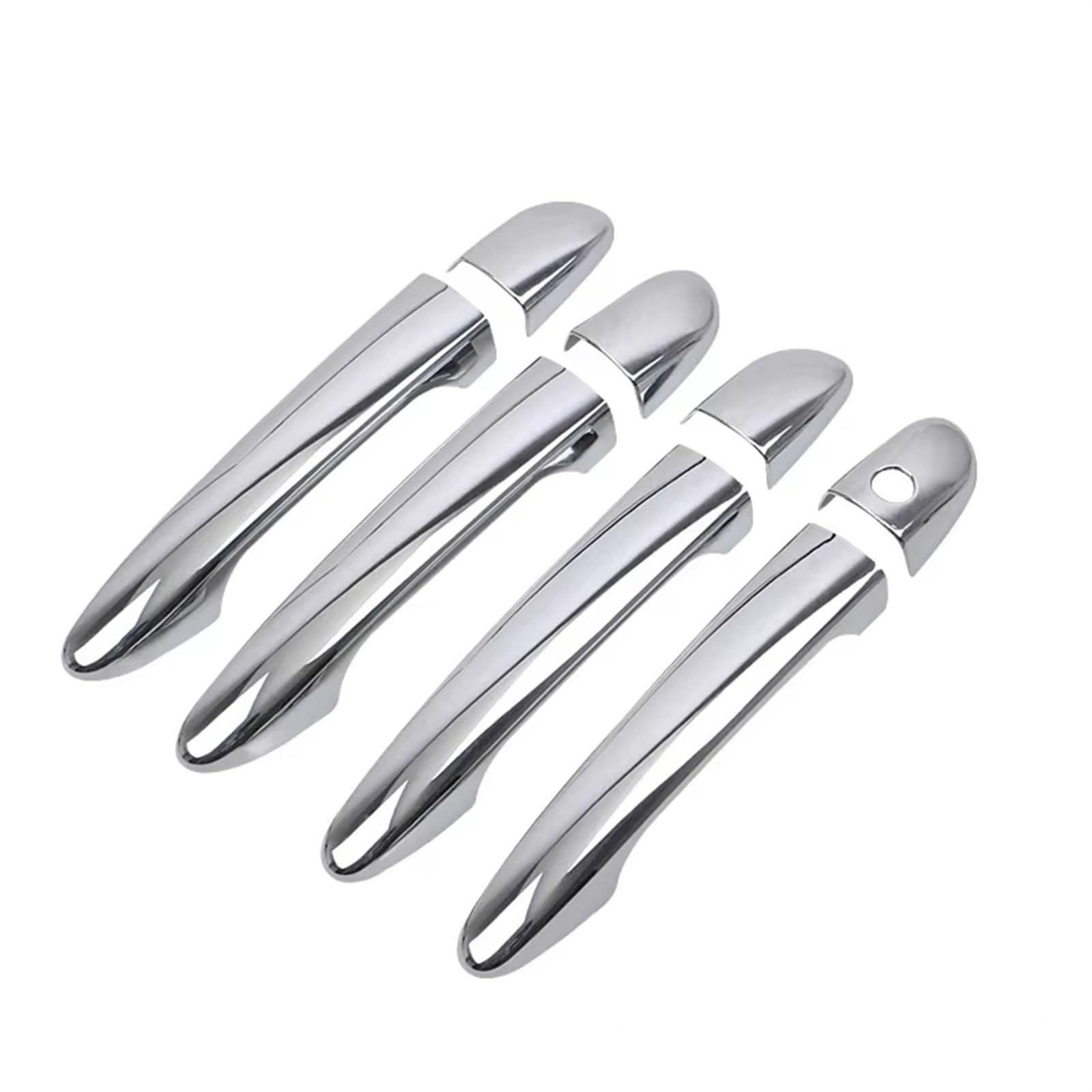 TONMHXA Kompatibel Mit Mazda 2 3 6 2007 2008 2009 2010 2011 2012 2013-2019 ABS Chrom Türgriffabdeckung Zierleisten Auto Styling Zubehör Auto Türgriff Abdeckung(Chrome,Without smart Hole) von TONMHXA
