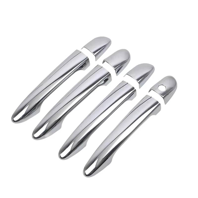 TONMHXA Kompatibel Mit Mazda 2 3 6 2007 2008 2009 2010 2011 2012 2013-2019 ABS Chrom Türgriffabdeckung Zierleisten Auto Styling Zubehör Auto Türgriff Abdeckung(Chrome,Without smart Hole) von TONMHXA