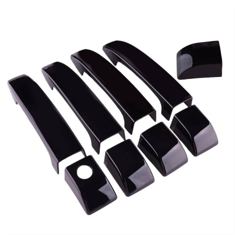 TONMHXA Kompatibel Mit Range Für Rover L322 2002–2007 2008 2009 2010 2011 2012 1 Set Schwarzes ABS Auto-Außentürgriff-Zierblende Auto Türgriff Abdeckung von TONMHXA