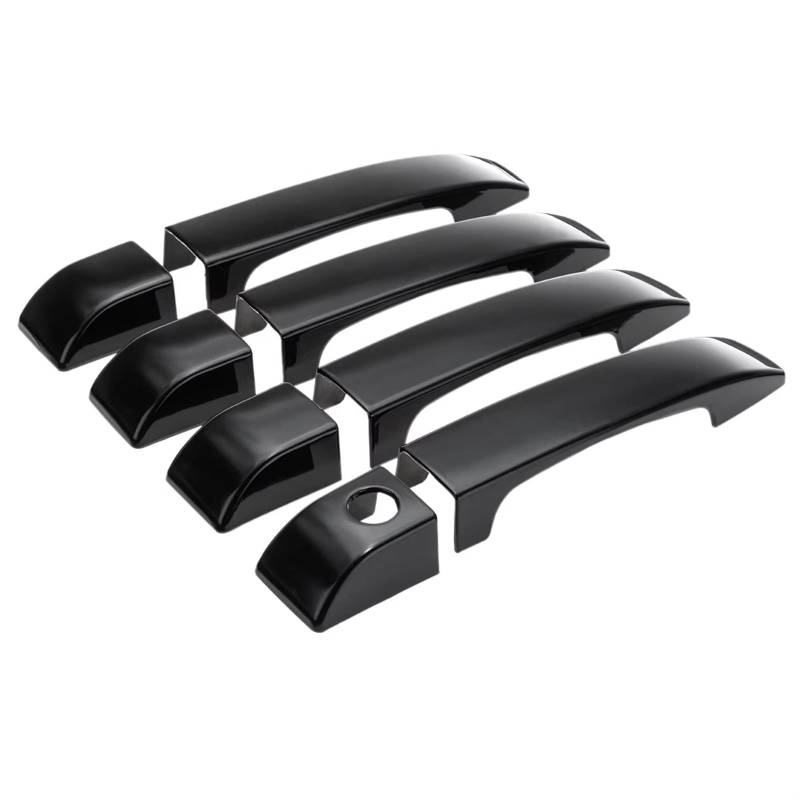 TONMHXA Kompatibel Mit Rover Für Range Für L322 2002 2003 2004 2005–2012, Autotürgriffabdeckungen, Verkleidung, Glänzende Schwarze Außentürgriffabdeckung Auto Türgriff Abdeckung von TONMHXA