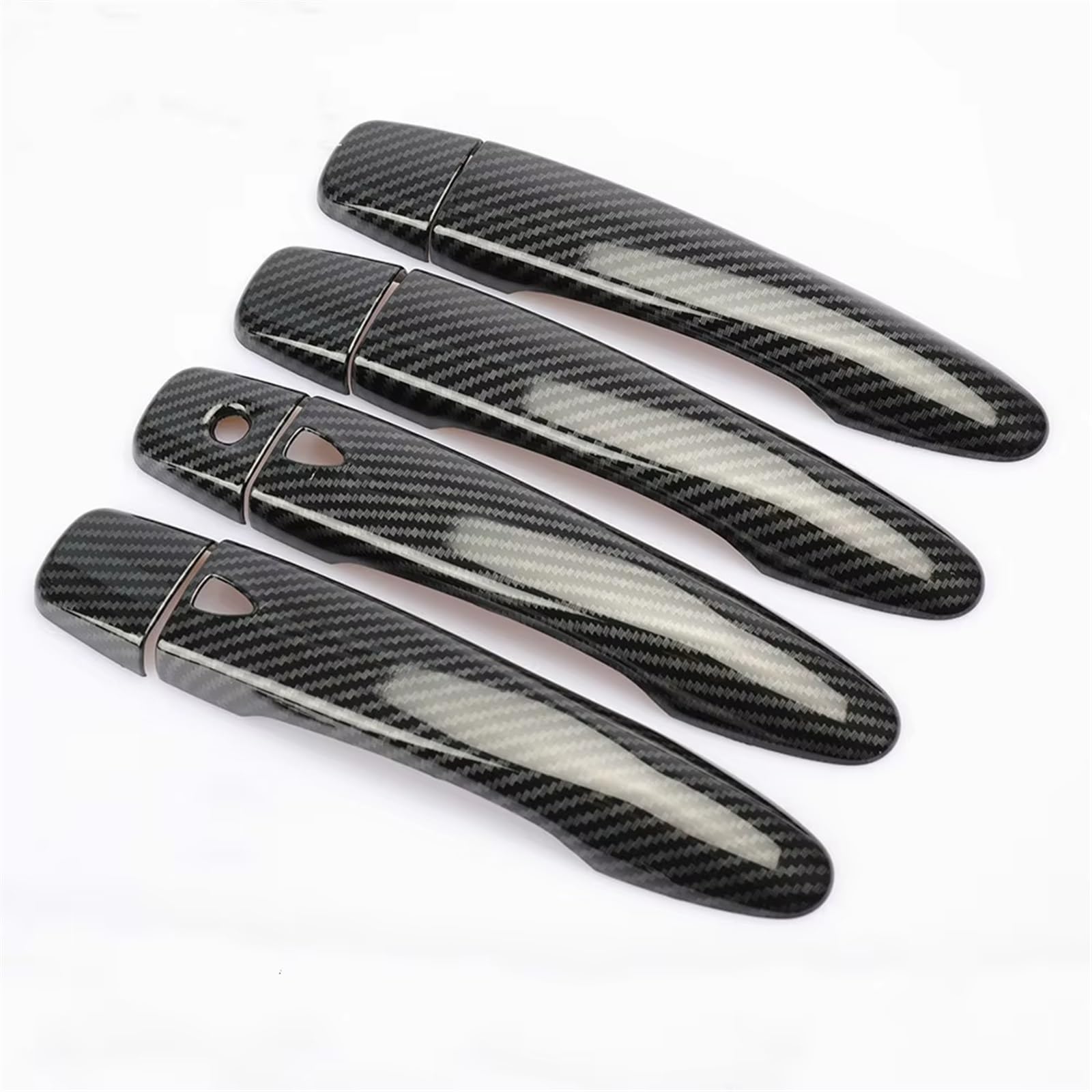 TONMHXA Kompatibel Mit Sentra 2014 2015 2016 2017 2018 2019 Catch Cap Trim MOLDING Carbon Fiber Chrome TÜRGRIFF Abdeckung Auto Türgriff Abdeckung(Carbon Fiber,Two Holes) von TONMHXA
