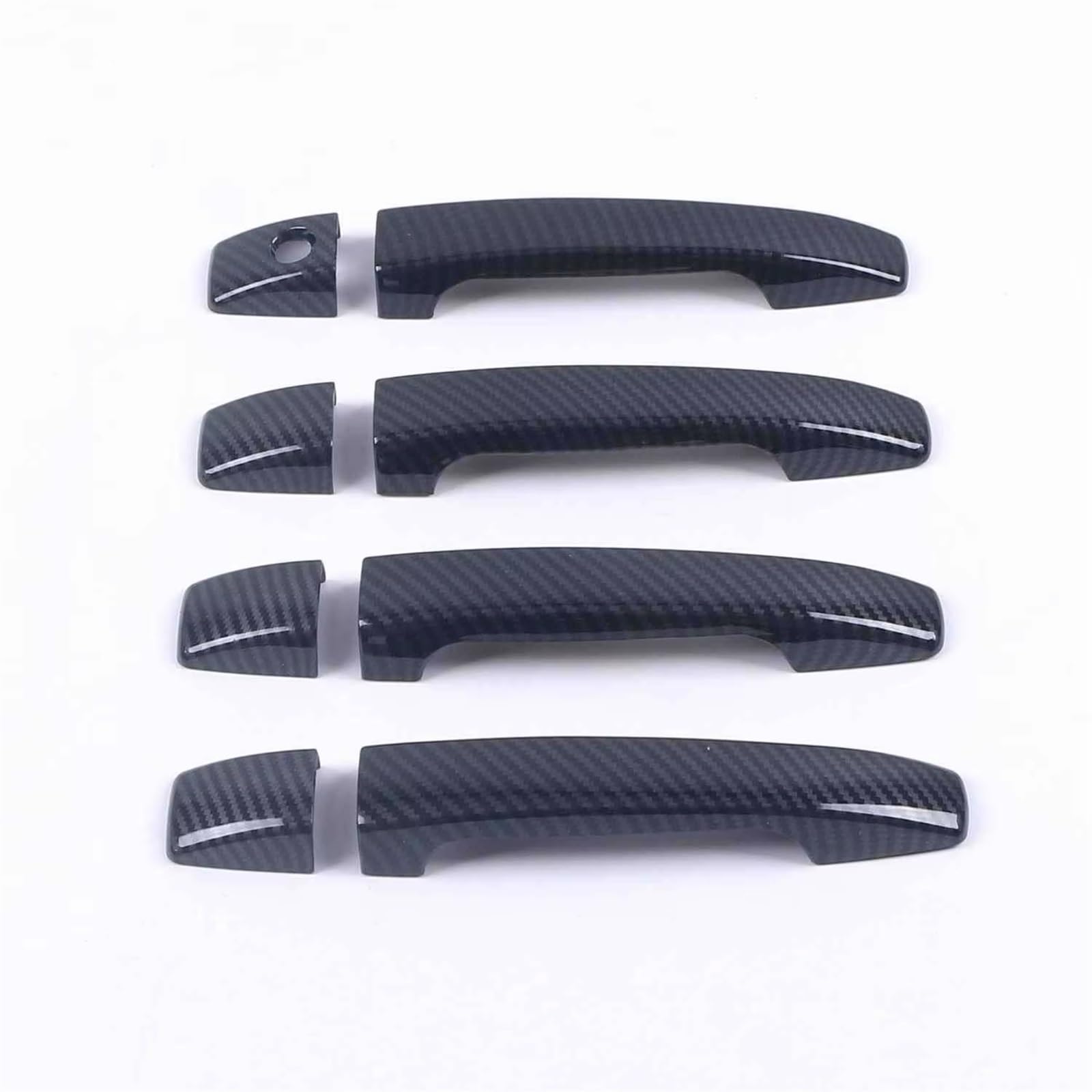 TONMHXA Kompatibel Mit Subaru Für Forester SH 2008 2009 2010 2011 2012 Autotürgriffabdeckung Zierleisten Auto-Styling-Zubehör Auto Türgriff Abdeckung(Carbon Fiber) von TONMHXA