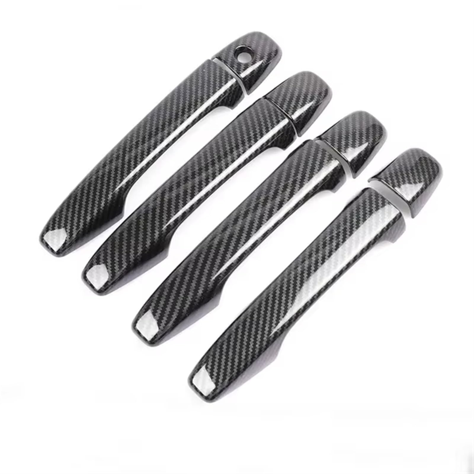 TONMHXA Kompatibel Mit Subaru Für Outback 2012 2013 2014 2015 2016 2017 2018 2019 ABS Glänzend Schwarze Autotürgriff-Abdeckungsleisten Auto Türgriff Abdeckung(Carbon Fiber) von TONMHXA