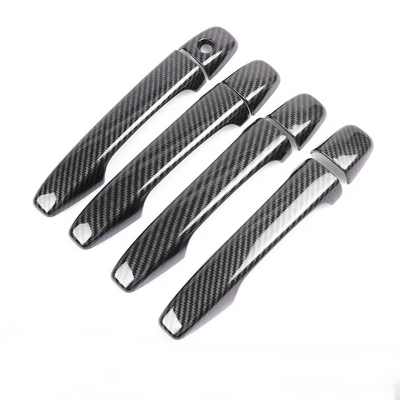 TONMHXA Kompatibel Mit Subaru Für Outback 2012 2013 2014 2015 2016 2017 2018 2019 ABS Glänzend Schwarze Autotürgriff-Abdeckungsleisten Auto Türgriff Abdeckung(Carbon Fiber) von TONMHXA