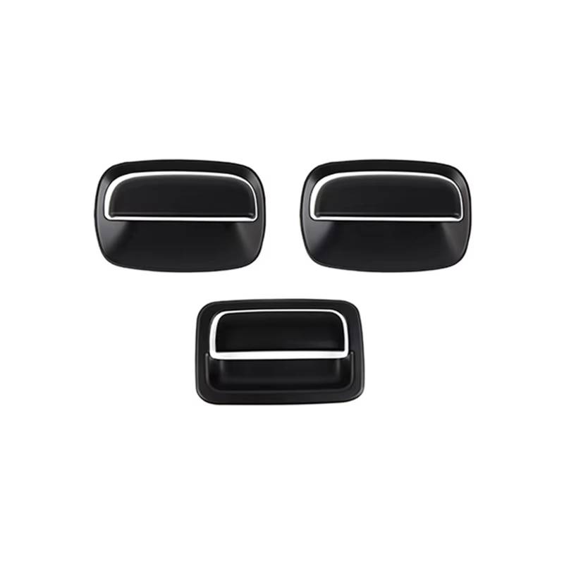 TONMHXA Kompatibel Mit Suzuki Für Jimny JB64 JB74 2019 2020 2021 2022 2023 2024 TESIN Autotürseite Hecktürgriffschalenverkleidung Auto Türgriff Abdeckung(Black) von TONMHXA