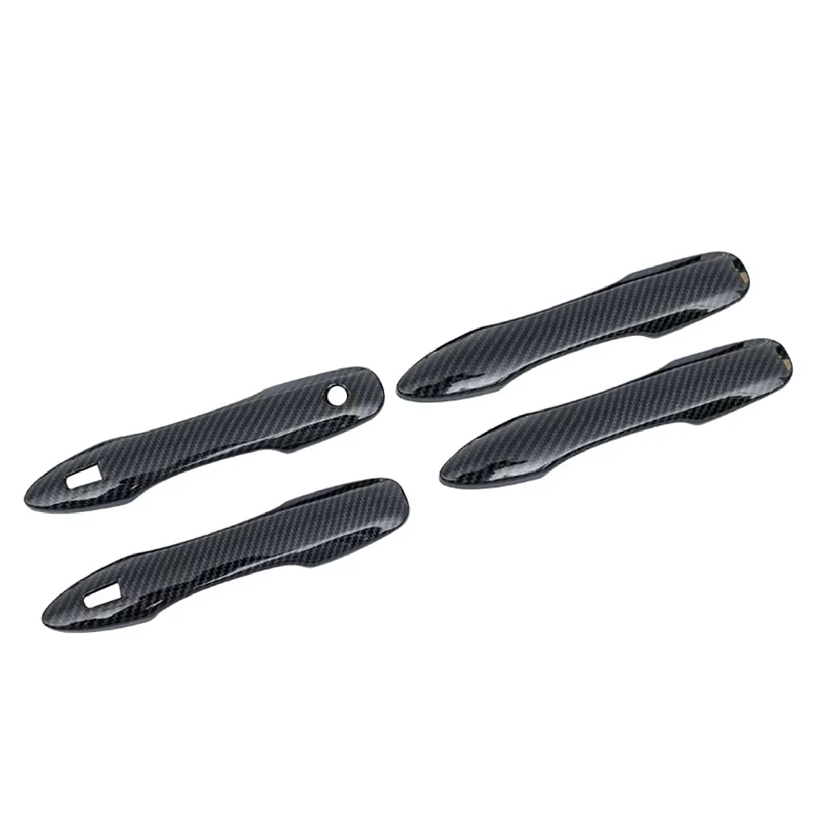 TONMHXA Kompatibel Mit Toyota Für Corolla E210 2019 2020 2021 2022 2023 2024 Auto Außentürgriff Schüssel Fangen Abdeckung Zierleisten Aufkleber Auto Türgriff Abdeckung(Carbon Fiber,Door Handle) von TONMHXA