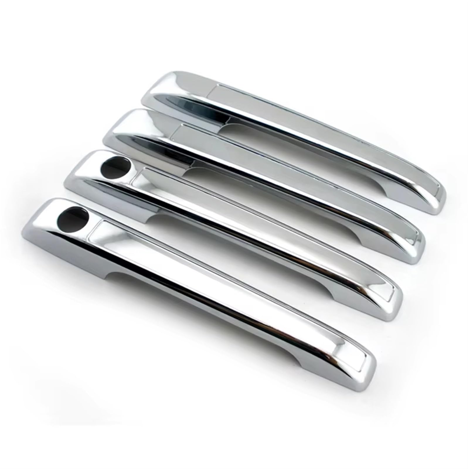 TONMHXA Kompatibel Mit VW Für Golf 1 2 1987 1988 1989 1990 1991 1992 Kohlefaser-Türgriff-Abdeckungsset Griffverkleidung Auto Türgriff Abdeckung(Chrome,2 Door Handle) von TONMHXA