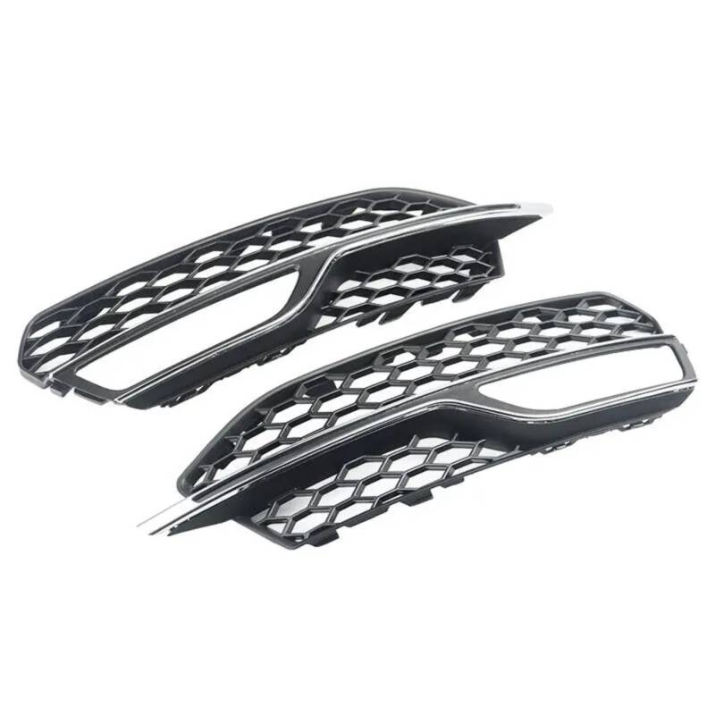 TONMHXA Lüftungsgitter Stoßfänger Kompatibel Mit A3 Für SLine S3 2013 2014 2015 2016 Frontstoßstange Nebelscheinwerfergitter Waben-Nebelscheinwerferabdeckung 8V3807681G 8V3807682G(B) von TONMHXA
