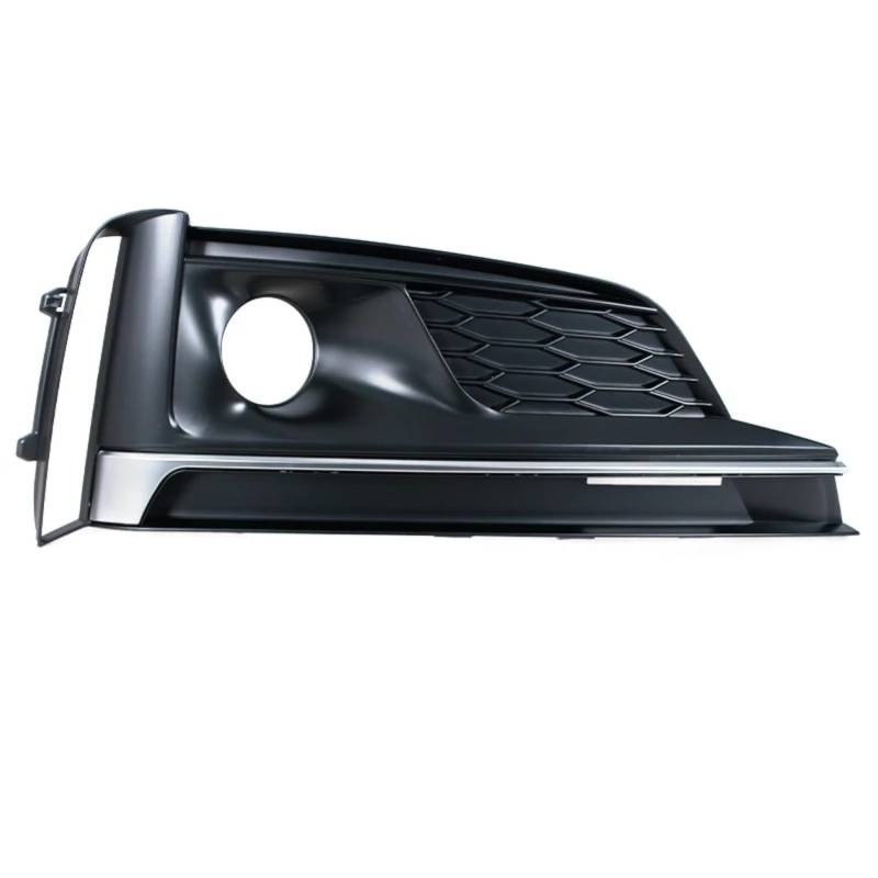 TONMHXA Lüftungsgitter Stoßfänger Kompatibel Mit A5 Für Sport 2017 2018 2019 Front Stoßstange Nebel Licht Rahmen Abdeckung Seite Nebel Licht Kühlergrill Auto Zubehör 8W6807682F(Right-with Hole) von TONMHXA