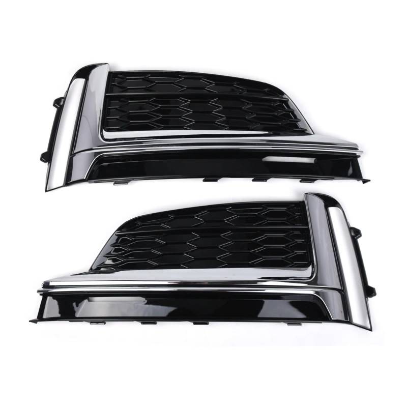 TONMHXA Lüftungsgitter Stoßfänger Kompatibel Mit A5 Für Sport S5 Für Sline 2017 2018 2019, Auto-Frontgrill, Wabengitter-Abdeckung, Netzgrill, Nebelscheinwerfergitter, 8W6807681F von TONMHXA