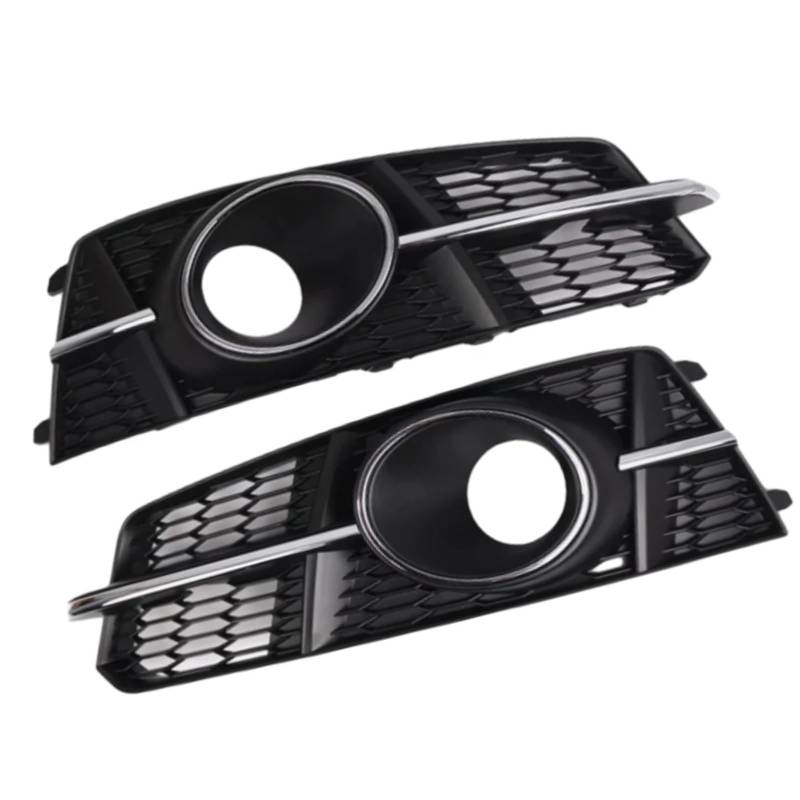 TONMHXA Lüftungsgitter Stoßfänger Kompatibel Mit A6 Für SLine C7 A6L Auto Links Rechts Vorne Stoßstange Nebelscheinwerfer Lampe Grill Gitter Nebelscheinwerfer Blende Abdeckung 4G0807681AG von TONMHXA