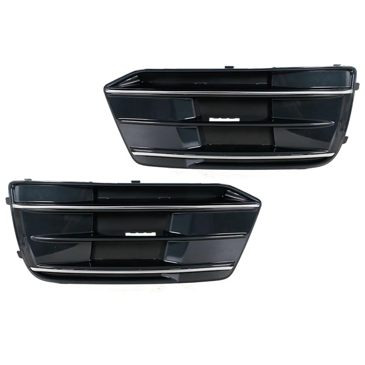 TONMHXA Lüftungsgitter Stoßfänger Kompatibel Mit Q5 Für Q5L 2018 2019 2020 2021 2022 Auto-Frontstoßstangengrill-Lünette Nebelscheinwerfer-Lampenrahmen-Styling-Dekoration(Left and Right) von TONMHXA
