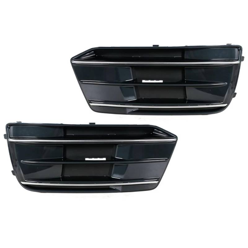 TONMHXA Lüftungsgitter Stoßfänger Kompatibel Mit Q5 Für Q5L 2018 2019 2020 2021 2022 Auto-Frontstoßstangengrill-Lünette Nebelscheinwerfer-Lampenrahmen-Styling-Dekoration(Left and Right) von TONMHXA