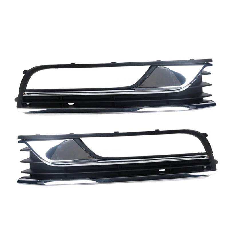TONMHXA Lüftungsgitter Stoßfänger Kompatibel Mit Vw Für Passat B7 2012 2013 2014 2015 2016 Frontstoßstange Nebelscheinwerfer Lampenabdeckung Lünette Gitter Chrom 3AD853665 3AD853666 von TONMHXA