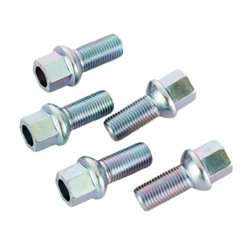 TONMHXA Radmuttern Kompatibel Mit A6L Für A4L 4PC M14x1,5 Reifenschraube Radnabenschraube Schraube Reifenschraube Autoreifenschrauben Radschrauben Autozubehör Radmutter(Silver) von TONMHXA