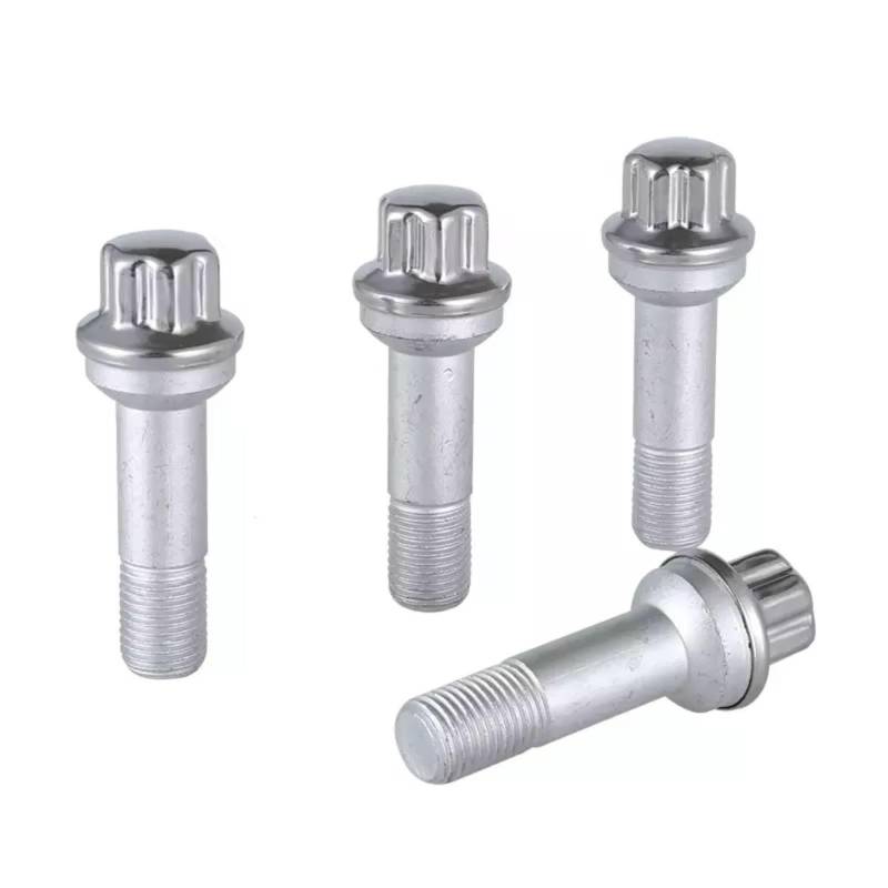 TONMHXA Radmuttern Kompatibel Mit Benz 10 Stück Radschrauben Autozubehör Lange Radschrauben Aus Stahl Reifenbolzen Autozubehör Autoreifenmutter Radbolzen Radmutter(10pcs Cogs) von TONMHXA