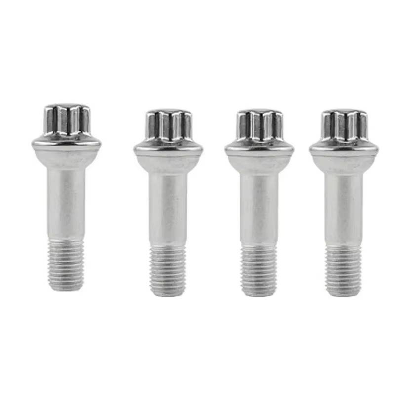 TONMHXA Radmuttern Kompatibel Mit Benz Für S-KLASSE Für Limousine Für W221 2005 2006 2007 2008 4PCS/5PCS Stahl-Radbolzenmuttern OEM: 0009905407 0009901807(4pcs) von TONMHXA