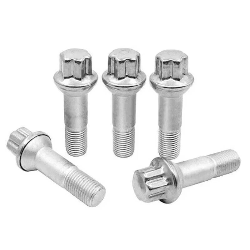 TONMHXA Radmuttern Kompatibel Mit Benz Für S-KLASSE Für Limousine Für W221 2005 2006 2007 2008 4PCS/5PCS Stahl-Radbolzenmuttern OEM: 0009905407 0009901807(5pcs) von TONMHXA