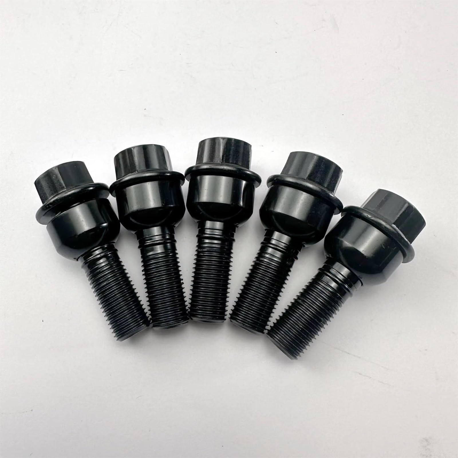 TONMHXA Radmuttern Kompatibel Mit Cayenne Für Blogster Für Panamera M14X1.5X49-B Reifenschraube Schwarz Autoreifenmutter Radbolzen Radmutter OEM:WHT004676A(5PCS WHT004676A) von TONMHXA