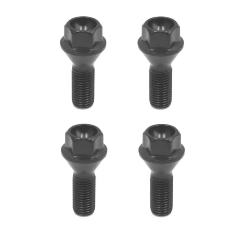 TONMHXA Radmuttern Kompatibel Mit F45 F30 F31 F34 4 Stück Radschraubenmutter Schwarz Stahlschraubenmutter Leichtmetallradschrauben Radmutter OEM: 36136781150 von TONMHXA