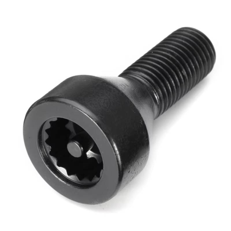 TONMHXA Radmuttern Kompatibel Mit Für X1 X3 X5 4 + 1 Satz Autoreifenschrauben M12 X 1,5 Autoreifenschraube Radsicherungsschrauben Lange Radschrauben Aus Stahl Reifenspikes von TONMHXA