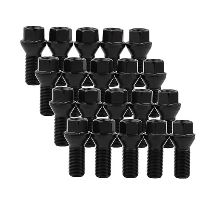 TONMHXA Radmuttern Kompatibel Mit Für X3 E70 X5 14 Mm X 1,25 Radschrauben Gewindelänge 25 Mm Radbolzen Radschlösser Radmuttern Radmutter OEM: 36136781151 von TONMHXA