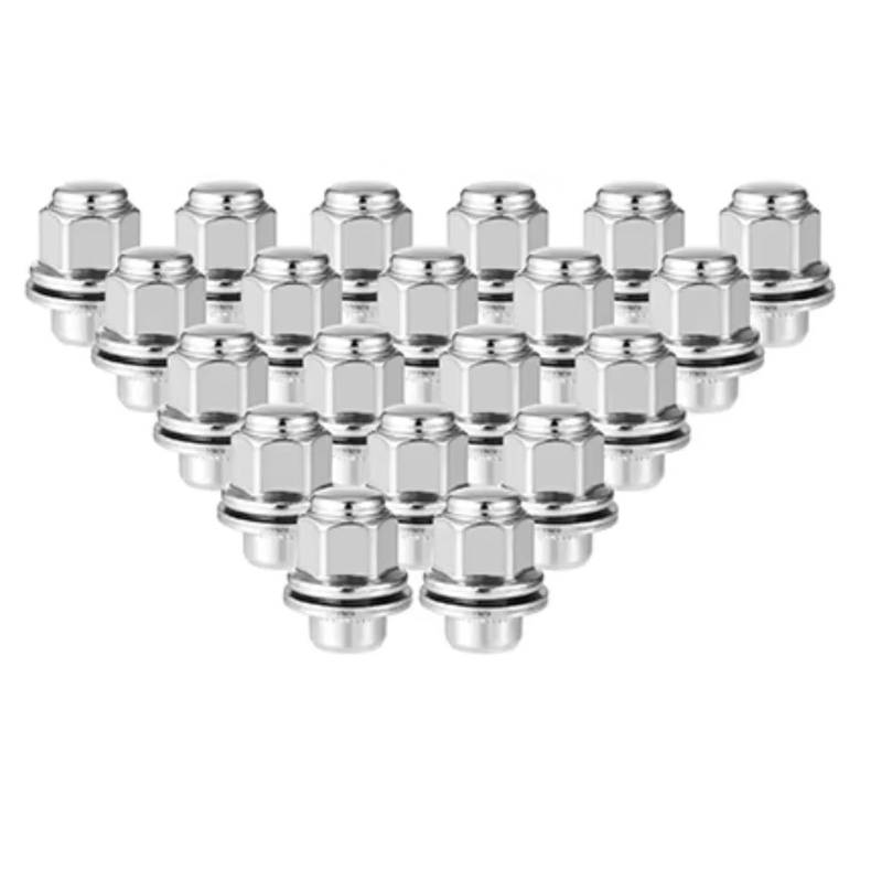 TONMHXA Radmuttern Kompatibel Mit Nissan Für Pathfinder 2017 2018 2019 2020 5–20 Stück M12 X 1,25 Reifen-Radmuttern Radmuttern Kompatible Radschrauben Radmutter(20pcs) von TONMHXA