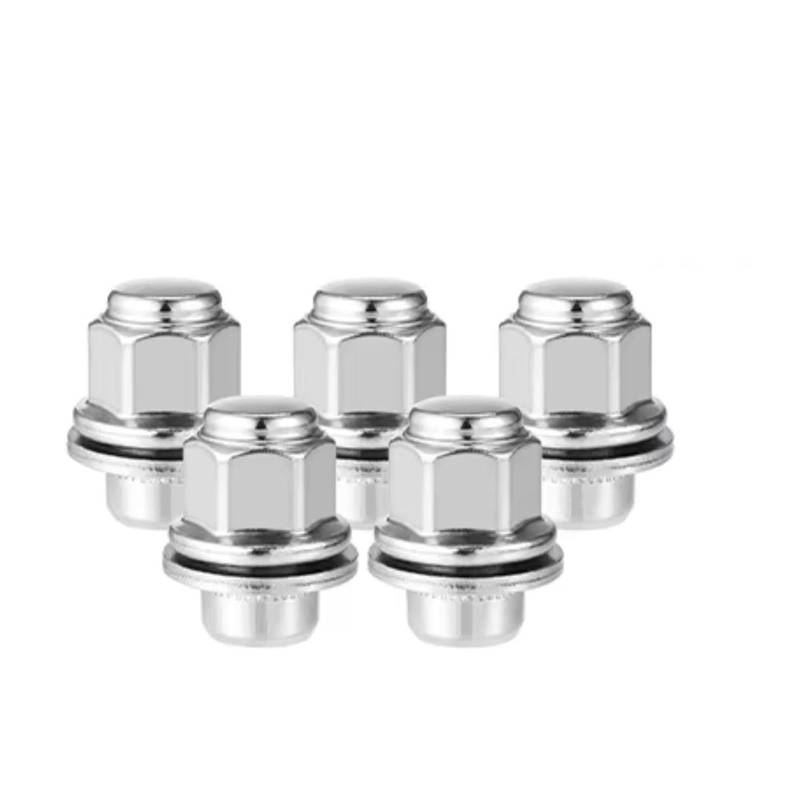TONMHXA Radmuttern Kompatibel Mit Nissan Für Pathfinder 2017 2018 2019 2020 5–20 Stück M12 X 1,25 Reifen-Radmuttern Radmuttern Kompatible Radschrauben Radmutter(5pcs) von TONMHXA