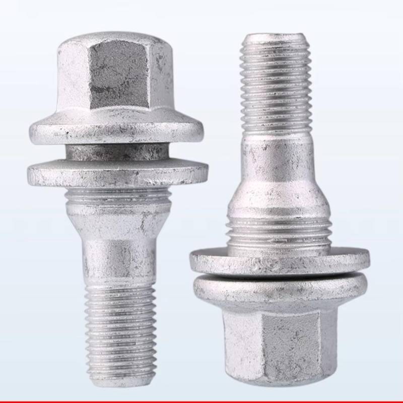 TONMHXA Radmuttern Kompatibel Mit Peugeot Für 206 207 307 2 Stück Radschrauben Schrauben Reifen Reifenschraube Flache Radschrauben Muttern Leichtmetallradschrauben Radmutter von TONMHXA