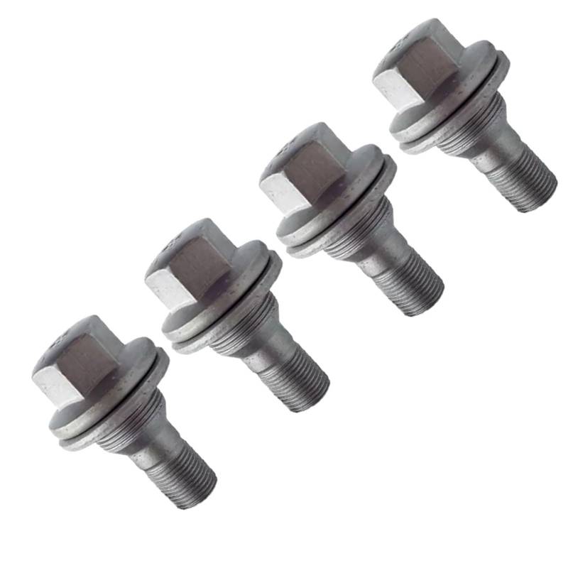 TONMHXA Radmuttern Kompatibel Mit Peugeot Für 208 2012 2013 2014 2015 2016 2017 2018 17 Mm 4 Stück Radschrauben M14 X 1,25 Gewinde Hochleistungs-Radmuttern Radmuttern von TONMHXA